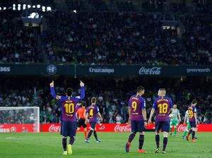 Hasil Liga Spanyol: Messi Hat-trick, Barca Gilas Betis 4-1
