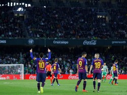 Hasil Liga Spanyol: Messi Hat-trick, Barca Gilas Betis 4-1