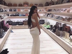 Mengintip Mewahnya Kamar Khusus Tas dan Sepatu Kim Kardashian