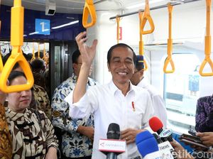Semringah Jajal MRT, Jokowi: Mantul!