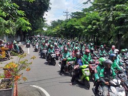 Gelar Demo Frontal Jilid 2, Ini Tuntutan Driver Online se-Jatim