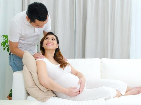Ilustrasi ibu hamil trimester ketiga