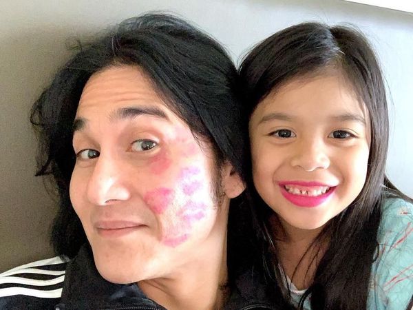 7 Potret Kompak dan Kocak Vino G. Bastian dengan Putri Tercinta