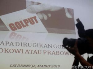 Jokowi atau Prabowo yang Dirugikan Golput? Begini Hasil Survei LSI Denny JA