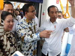 Jajal MRT Jakarta, Jokowi: Kita Terlambat Membangun