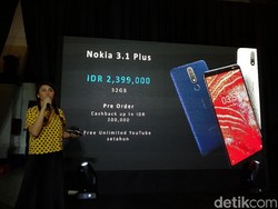 Nokia 3.1 Plus Tiba di Indonesia, Ini Spesifikasi dan Harganya