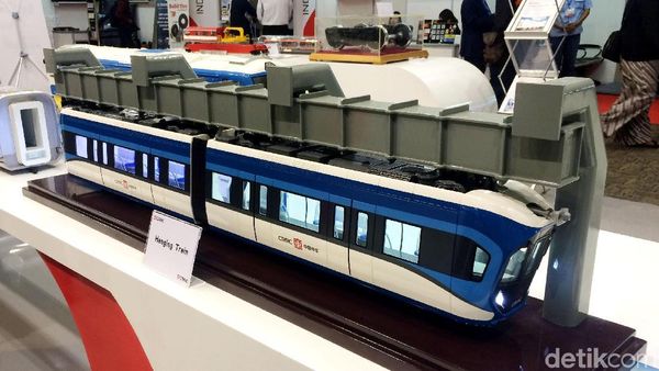 Ini Wujud Monorel Gantung Made in China yang Mejeng di Kemayoran
