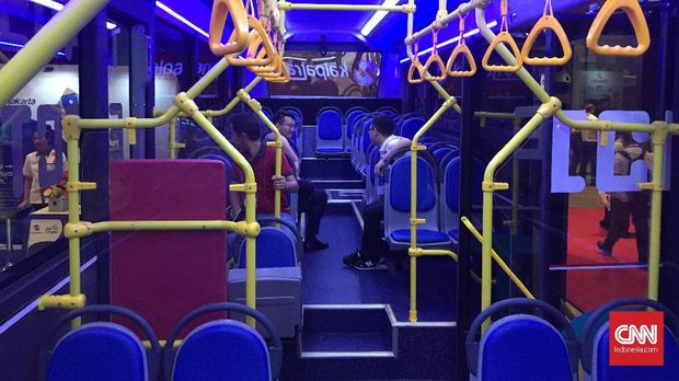 2 Konsep Bus Listrik Transjakarta Dipamerkan di Jakarta