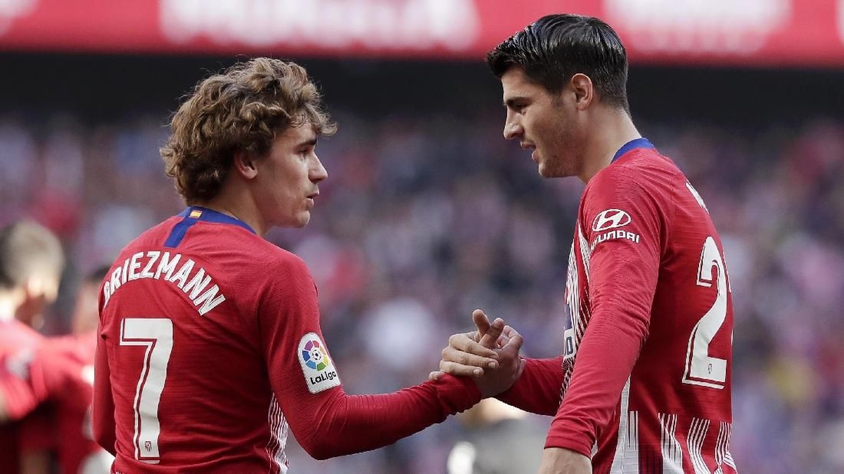 Alvaro Morata mengatakan, mau tak mau keputusan Antoine Griezmann meninggalkan Atletico Madrid mesti tetap dihormati. (Foto: Gonzalo Arroyo Moreno / Getty Images)