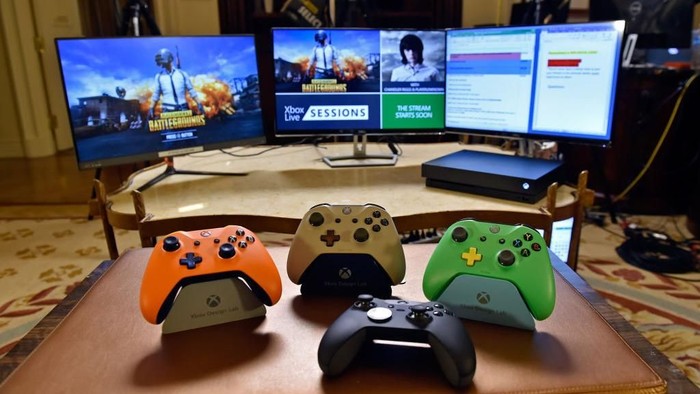 Xbox, konsol game andalan Microsoft yang bersiap menghadapi Google Stadia. (Foto: David Becker/Getty Images for Xbox Live)