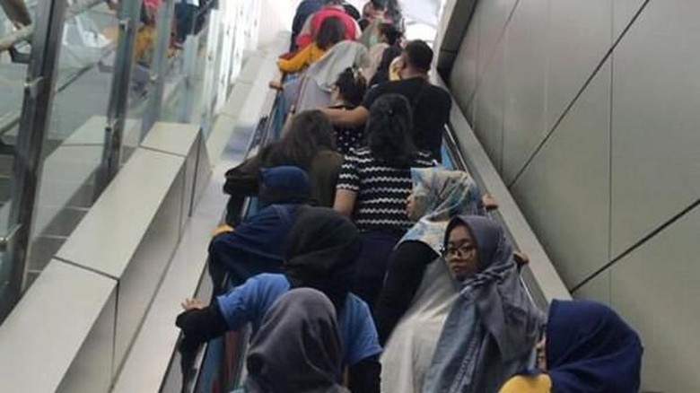 Foto: Eskalator MRT Jakarta (Istimewa/Indah)