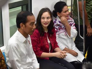 Ada Chelsea Islan di Antara Jokowi dan Iriana