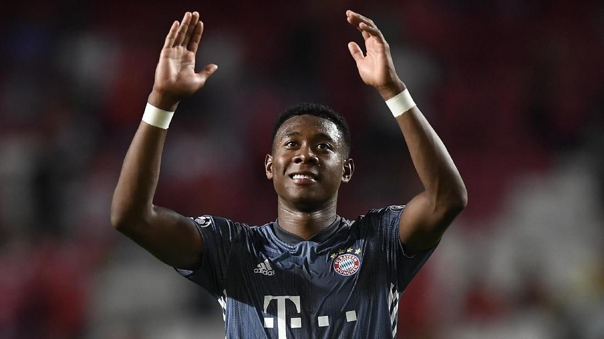 Bek kiri Bayern Munich David Alaba menjadi incaran Barcelona. (Foto: Octavio Passos/Getty Images)