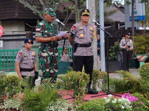 Apel Kesiapan Pengamanan Pemilu 2019 di Pontianak