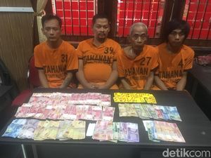 Empat Bandar Judi Ceki Beromzet Puluhan Juta Diringkus