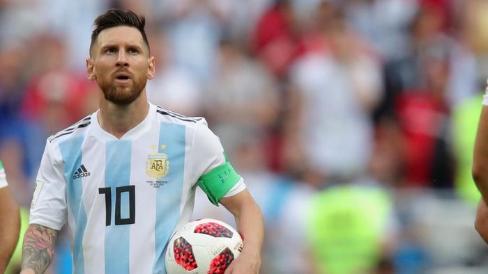 Pemain Timnas Argentina, Lionel Messi. (Foto: Alexander Hassenstein/Getty Images) Pemain Timnas Argentina, Lionel Messi. (Foto: Alexander Hassenstein/Getty Images)