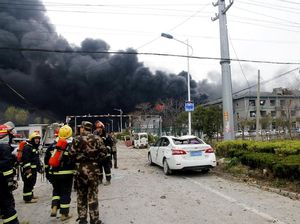 Pabrik Bahan Kimia di China Meledak, 6 Orang Tewas Pabrik Bahan Kimia di China Meledak, 6 Orang Tewas