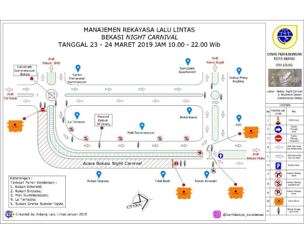 Ada Bekasi Night Carnival, Jl Boulevard Selatan Summarecon Ditutup Besok Ada Bekasi Night Carnival, Jl Boulevard Selatan Summarecon Ditutup Besok