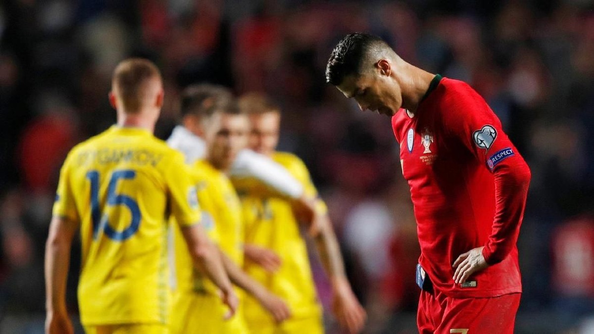 Cristiano Ronaldo gagal bawa Portugal menang (REUTERS/Rafael Marchante)