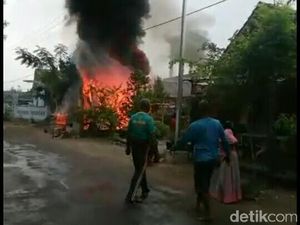 SPBU Mini di Bojonegoro Terbakar dan Meledak Saat Isi Tandon