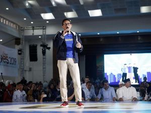 Sandiaga, Atta Halilintar dan Zee Zee Shahab Berbagi Tips Sukses di Sragen YES 2019