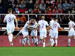 Keunggulan Spanyol bertahan sampai jeda. Di babak kedua, Norwegia membalas lewat gol penalti Joshua King untuk menyamakan skor 1-1. Wasit menunjuk titik putih setelah Inigo Martinez melakukan pelanggaran. (Foto: Denis Doyle / Getty Images)
