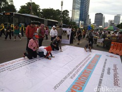 Pegiat Medsos di CFD Deklarasi Pemilu Damai Tanpa Hoax