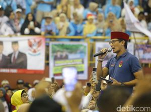 Tanggapi Survei Charta, Sandiaga: Acuan Kami Survei Internal Tanggapi Survei Charta, Sandiaga: Acuan Kami Survei Internal