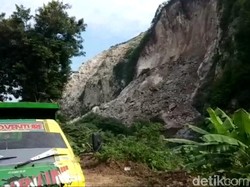 Gunung Kapur Di-Police Line Antisipasi Longsor Susulan