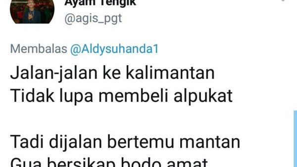 Pantun Makanan Kocak Curhatan Netizen Saat Ketemu Mantan