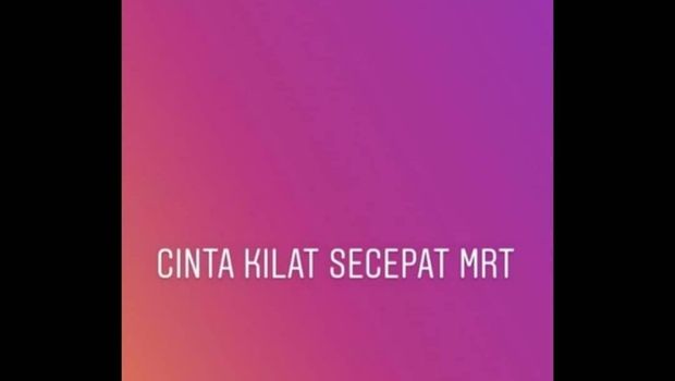 Pesan Insta Story asisten Gading Marten