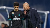 Performa Marco Asensio jauh dari harapan. Main 15 kali sebagai starter di Liga Spanyol, pemain berusia 23 tahun itu baru mencetak satu gol. Foto: Denis Doyle / Getty Images
