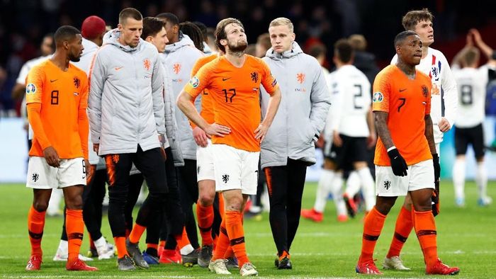 Belanda kalah 2-3 dari Jerman di Kualifikasi Piala Eropa 2020 (Foto: Francois Lenoir/REUTERS) Belanda kalah 2-3 dari Jerman di Kualifikasi Piala Eropa 2020 (Foto: Francois Lenoir/REUTERS)