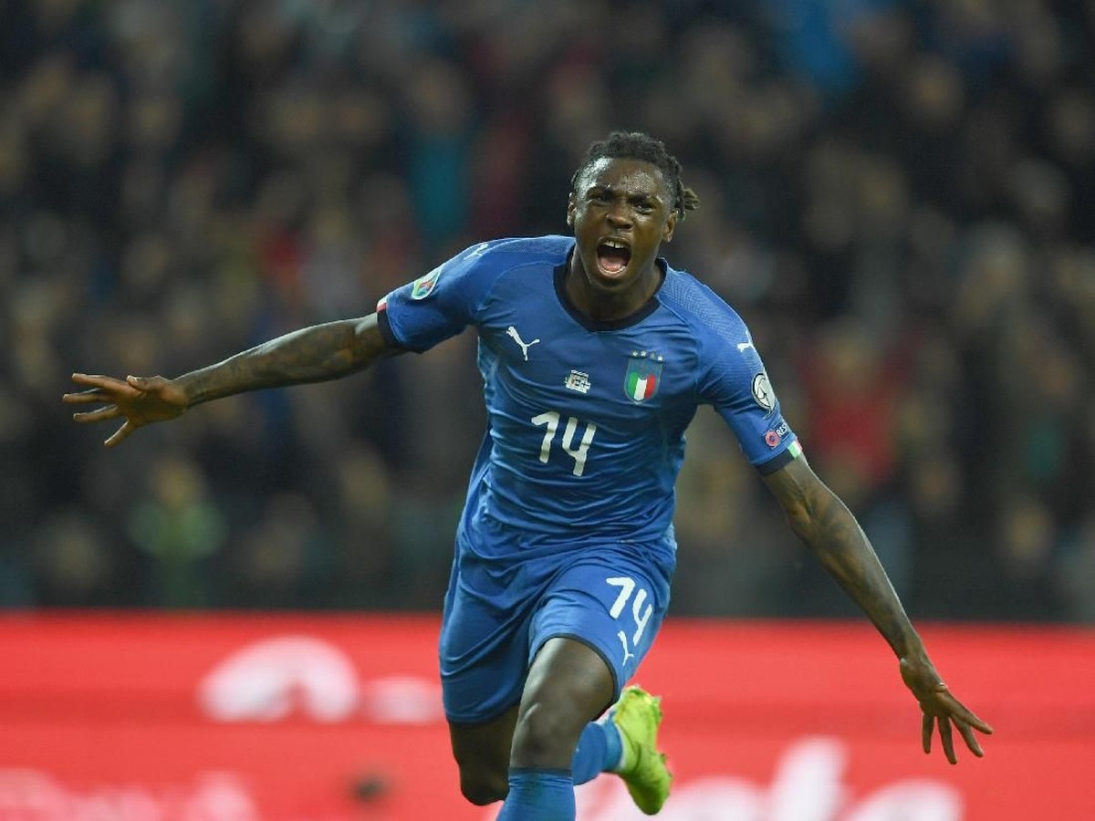 Pemain Timnas Italia, Moise Kean. (Foto: Claudio Villa/Getty Images)
