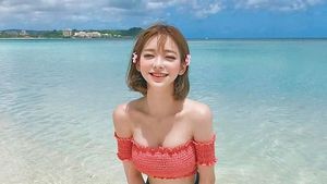 Foto: Gaya Liburan Si Model Cantik dari Negeri Ginseng