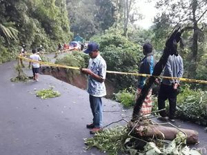 Akses Jalan Menuju Bromo Melewati Malang Longsor