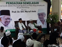 Hadiri Pengajian di Ponpes Purworejo, Maruf Minta Dukungan Pilpres 2019