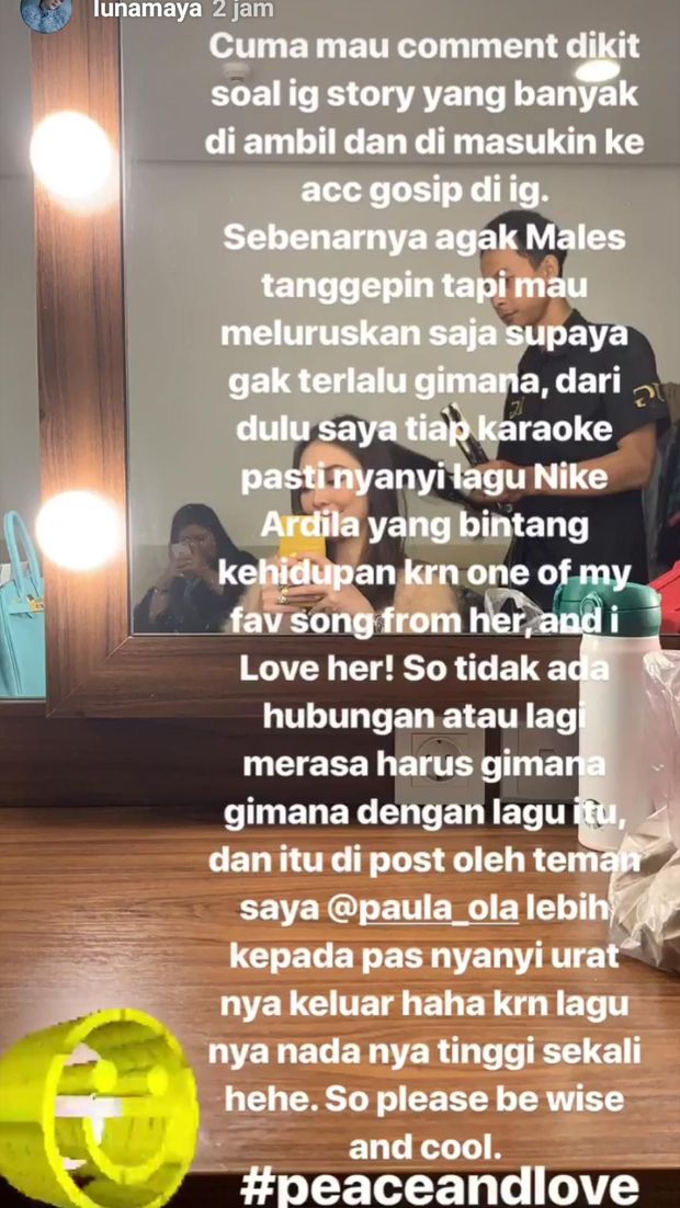 Bukan Galau  Ini Alasan Luna  Maya  Nyanyikan Lagu Nike Ardilla