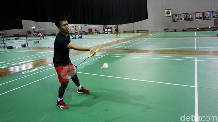 Mohammad Ahsan bertekad untuk puasa penuh di bulan Ramadhan ini. (Agung Pambudhy/detikSport)