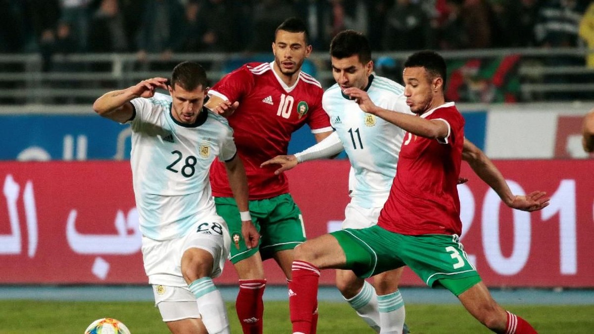 Maroko vs Argentina berakhir 0-1. (Foto: Youssef Boudlal/REUTERS)