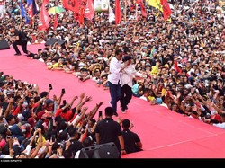 Ditanya Tips Bugar Selama Kampanye, Jokowi: Intinya Makan dan Minum