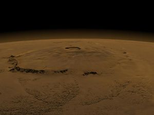 Wujud Olympus Mons yang Tiga Kali Lebih Tinggi dari Everest