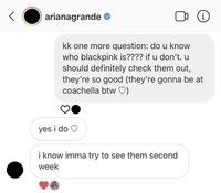 Ariana Grande BLACKPINK