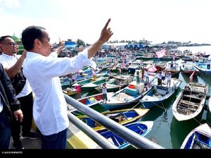 Jokowi Sapa Nelayan di Manggar Balikpapan