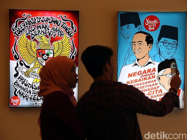 Kampanyekan Jokowi-Maruf Lewat Karya Seni