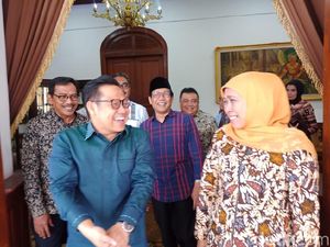 Bertemu Khofifah, Muhaimin Doakan Jatim Lebih Baik