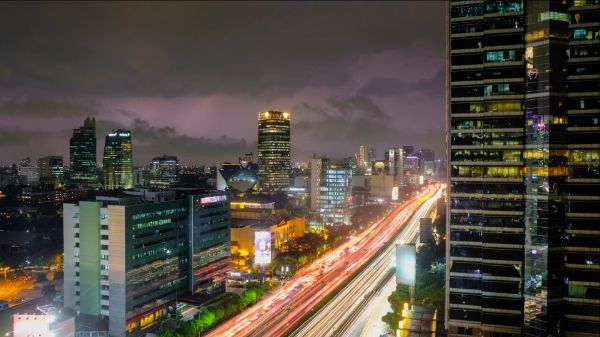 Jakarta light trail