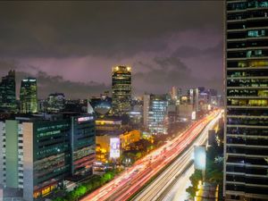 Jakarta light trail