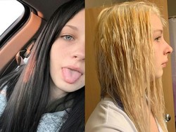 Pengalaman Horor Wanita yang Bleaching Rambut, Meleleh dan Rontok Parah