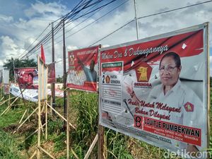 Sebagian Caleg Pro 02 Tak Pasang Foto Prabowo di Timika, karena Basis Jokowi?